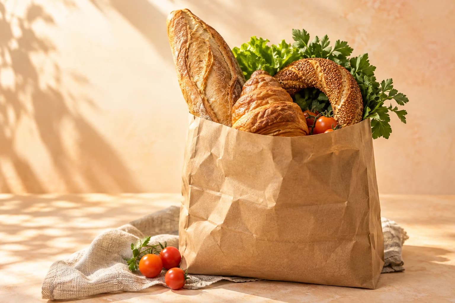 Gün sonunda değerlendirilen farklı lezzetlerden oluşan bir sürpriz paket